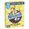 thumbnail image 1 of Nesquik Chocolate Kids Breakfast Cereal, Family Size, Whole Grains, 600 g, 1 of 6