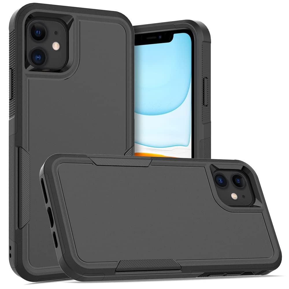 DOCOCO for iPhone 11 Case Military-Grade Dual-Layer Shockproof, Rugged Heavy Duty Protective Cover Anti-Fingerprint Anti-Scratch