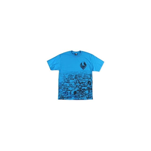 Camiseta gráfica Metal Mulisha Crush para hombre, azul, grande Metal Mulisha Camiseta gráfica
