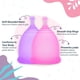 thumbnail image 3 of Copa Menstrual de Silicona Cuidado Menstrual para Mujeres Copa Menstrual Copa Menstrual a Prueba de Fugas Laterales (1 Paquete, Púrpura S) JAMW Sencillez, 3 of 5