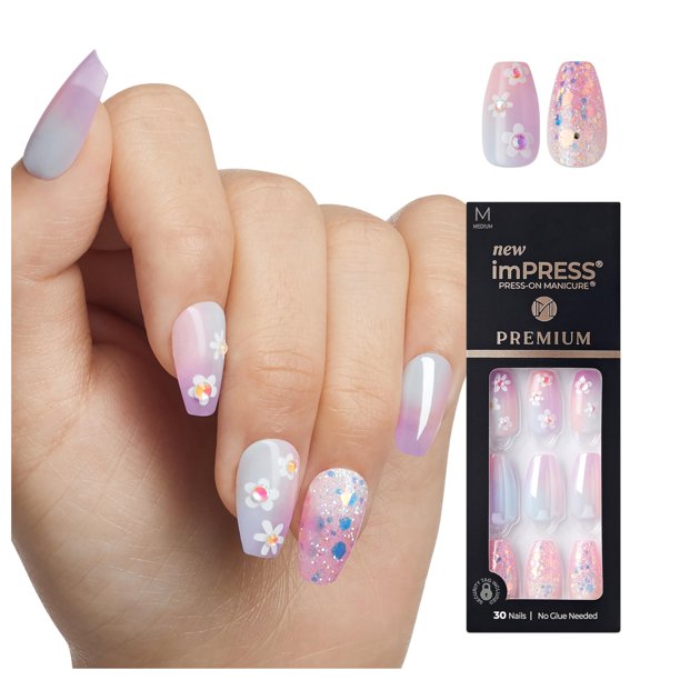 Ataúd morado de Press On Nails Impress Premium 'Portal'