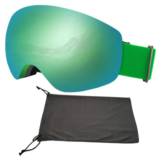 Antivaho Esquí de Nieve shamjiam Gafas de snowboard de esquí Protección Negro Gris y Azul