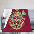 thumbnail image 1 of ZICANCN Day of The Dead Party Anti-Pilling Flannel Bed Throw Blankets - Couch-Ultra-Soft Micro Fleece Sofa Bed Camping Travel Blanket for Adults 80"x60", 1 of 8