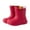 Red, variant on Bainana Rain Boots For Toddler Boys Girls Solid Color Anti Slip Sole Easy On Shoes Comfortable Soft Summer Autumn Kids Footwear Coffee Size 2-3 Years