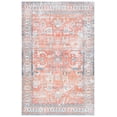 thumbnail image 2 of SAFAVIEH Arizona Walter Oriental Machine Washable Area Rug, Rust/Aqua, 3' x 5', 2 of 13