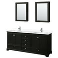 thumbnail image 3 of Wyndham Collection WCS202080DWHWCUNSMED Deborah 80" Free Standing Double Basin Vanity Set, 3 of 7