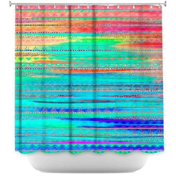 Shower Curtains - DiaNoche Designs - Ethnic Sunset
