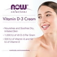 NOW Solutions, Vitamin D3 Cream 1,000 IU per Gram, HighPotency