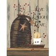 thumbnail image 2 of Spivey, Linda 15x18 Black Ornate Wood Framed with Double Matting Museum Art Print Titled - Live Laugh Love, 2 of 4