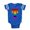 Royal Blue, variant on CafePress - Rainbow Letter T - Cute Infant Baby Football Bodysuit