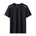 thumbnail image 4 of Ice Cooling Shirts for Women Short Sleeve Summer, Quick Dry Breathable Lightweight Moisture Wicking Tops for Workout, Gym, Athletic, Tennis, Yoga, Black 5XL, 4 of 4