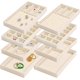 thumbnail image 1 of Joyería Multifuncionales Caja, 8 Piezas Bandeja de Joyería de Terciopelo Apilable, Organizador de Cajones de Joyería, Bandejas de Terciopelo para Joyas, 1 of 4
