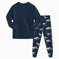 thumbnail image 2 of Toddler Baby Boy Outfit Sets Fall Winter Clothes 12 18 24 Month 3T 4T 5T 6T 7T 2PCS Long Sleeve Dinosaur T Shirts Tops Pants Outfits Clothes Set Kaprioy Pajamas Cotton Pjs Set Kids Dinosaur Sleepwear, 2 of 7