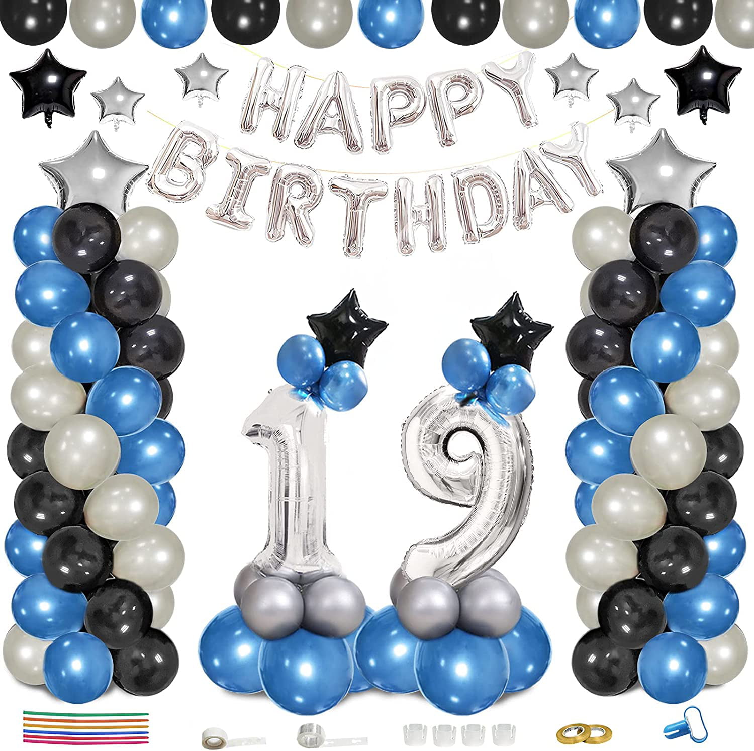 65pc Jungle Safari Theme Party Balloons Tie Tool Set birthday Baby Shower Decor 