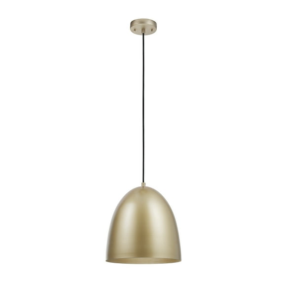Lowell 1-Light Gold Finish Pendant Light with CEC Title 20 LED Bulb Included