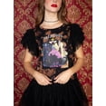 thumbnail image 7 of Disney Villains Women's Short Sleeve T-Shirt Black Rust Wash, 7 of 7