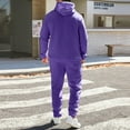 thumbnail image 6 of Men's Big and Tall Track Suits Workout Gym Sport Paris Print Hoodie and Sweatpants Jogging Suit Tracksuits Athletic Lounge Outfit 2 Piece Set Winter Suit Sets, 6 of 6