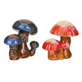thumbnail image 3 of Garden Decoration 2Pcs Assorted Color Durable Ceramic Craft Lawn Mushroom Statue, 3 of 4