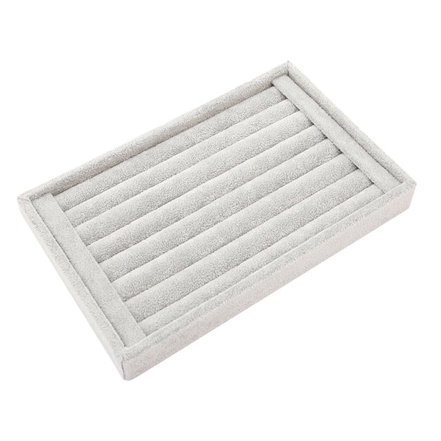 facefd Jewelry Storage Box Home Bathroom Bracelet Necklace Bangle Jewellery Organizing 8Tray Display Container Holder for Gray