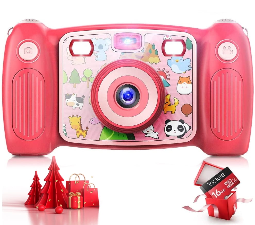 Christmas Birthday Gifts for Children with Silicone Handle and Bicycle Mount Light Pink iMoway Kids Camera Waterproof Camera for Girls Age 3+ Portable Outdoor Toys for 3-12 Years Old Girls Boys 