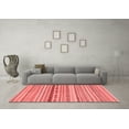 thumbnail image 3 of Ahgly Company Machine Washable Indoor Square Solid Red Modern Area Rugs, 4' Square, 3 of 4