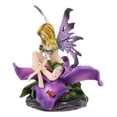thumbnail image 4 of Ebros Blonde Fairy Petunia With Ladybug And Purple Iris Flower Blossom Statue 4.5"Tall, 4 of 7