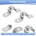 thumbnail image 2 of Uxcell 50-Pack Conduit Clamps, 1/2 in Stainless Steel Rigid Pipe Strap M12 U Bracket Pipe Clamps for Plumbing, 2 of 7