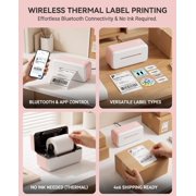 Phomemo 243BT Bluetooth Thermal Shipping Label Printer, 4x6 Wireless Label Printer for Shipping Packages, Compatible Android, iOS, MacOS, and Windows, Widely Used for Amazon, Ebay, Shopify, Ets, USPS