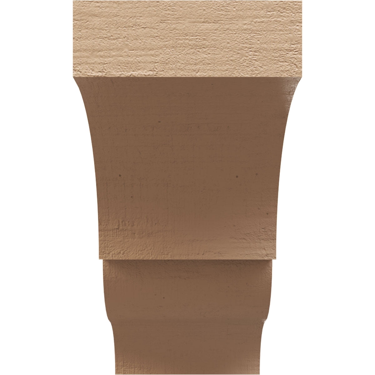 11"W x 33"D x 22"H Classic Asheboro Rough Cedar Woodgrain TimberThane Corbel, Primed Tan