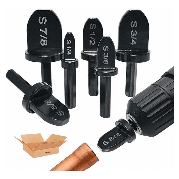 Kit Expansor Bloosom Para Tubo Cobre Perforación Taladro Eléctrico 6 Pzas Negro