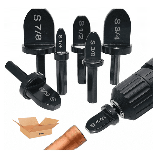 Kit Expansor Bloosom Para Tubo Cobre Perforación Taladro Eléctrico 6 Pzas Negro