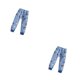 thumbnail image 3 of Guardurnaity Pantalones cálidos para niños, a prueba de viento, transpirables, de algodón, para el hogar, amigables con la piel, ropa interior Azul claro 100cm 2piezas, 3 of 6