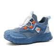 thumbnail image 2 of lnmuld Girls Sneakers Lightweight Breathable Mesh Sports Shoes for Kids Comfortable Elastic Buckle Design Non Flexible Sole for Daily Wear Outdoor Activities Size:5-5.5 Years, 2 of 9