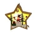 thumbnail image 1 of Xihbxyly Venta de Palets Adornos Navideños Adornos Luminosos de Madera Decoración de Escena Colgante, 1 of 1
