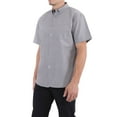 thumbnail image 2 of Visive Oxford Men's Dress Shirt - Short Sleeve Button Down - Comfortable Casual Fit - Available in Big and Tall Sizes - Solid Modern Colors - For All Occasions - Versatile for Office and Casual Wear, 2 of 7