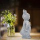 thumbnail image 5 of Fiudx Estatua de Linterna Solar, Encantadora Figura Decorativa para Jardín, Escultura de Resina Resistente a La Intemperie, Iluminación Nocturna Automática, Ideal para Patios Exteriores, Ideal para A, 5 of 6