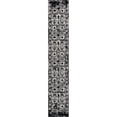 thumbnail image 1 of Unique Loom Portland Tone-on-Tone Design Rug 2' 2 x 12' Runner White/Black, 1 of 2