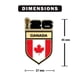 thumbnail image 3 of Imán HONAV Copa Mundial de la FIFA bandera de Canadá licencia oficial, 3 of 3