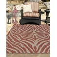 thumbnail image 4 of Unique Loom Outdoor Safari Collection Area Rug - Tsavo (3' 1" x 5' 3" Rectangle Rust Red/Ivory), 4 of 12