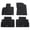 Black, variant on Ikon Motorsports Floor Mat Fits 2020-2025 Kia Telluride 4DR Gray Nylon OEM Fitment Style Front & Rear Floor Mats Anti-slip Carpets Replacement 4PCS