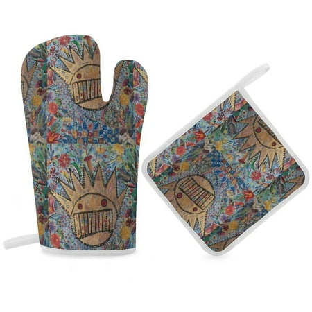 

Ween Boognish And Flowers Oven Gloves And Pots Stand Set Oven Gloves And Pot Racks Pot Racks And Oven Gloves Set