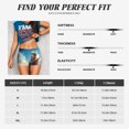 thumbnail image 5 of Daiia Blue Sky Winged Cat Pattern Women's Workout Shorts Biker Shorts - High Waisted Workout Spandex Tummy Control Gym Running Yoga Shorts-Large, 5 of 8