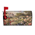 thumbnail image 2 of Lsque American Flag Rose Garden Mailbox Cover Standard Size ,Magnetic Mailbox Covers Post Wraps Letter Box Cover -25.5x21 in, 2 of 9