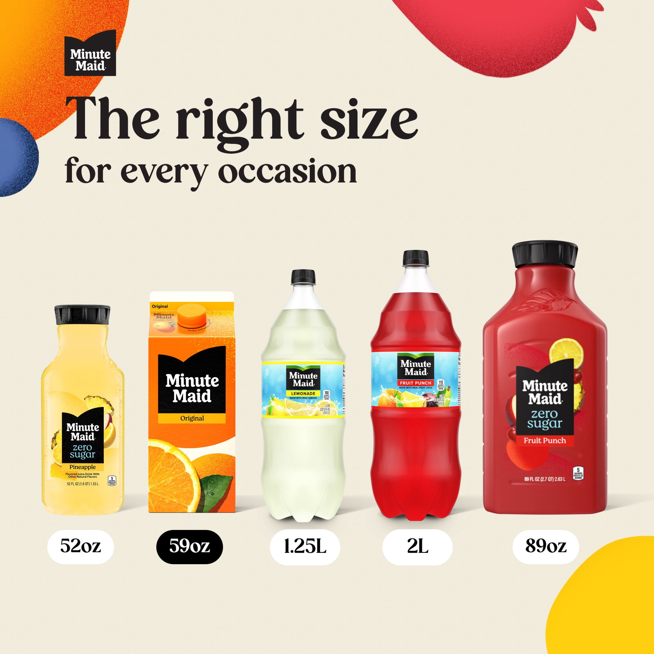 Minute Maid Orange Juice Carton, 59 fl oz