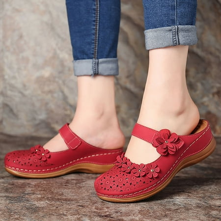 

Wozhidaose Womens Sandals Wedge Sandals for Women Sandals For Girls Comfortable Hollow Out Round Toe Wedges Slippers Platform Sandals
