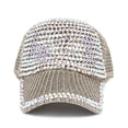 thumbnail image 3 of Harpily Clearance Baseball Cap Golf Adjustable Size Dad Hats Gift for Men Women Studded Rhinestone Crystals Ponytail Mesh Shiny Bling Casual Sports un, 3 of 3