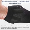 thumbnail image 2 of CAILDANL 6 Pack Mens Ultra Thin Breathable Socks Summer Mesh Cotton Business Dress Sock, 2 of 7