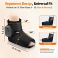 thumbnail image 3 of Comfytemp Cordless Foot Massager with Heat, Rechargeable Air Compression Boots, One Size, Unisex, 3 of 10