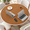 Brown-42"(Round), variant on 54 Inch Round Cork & Leather Table Pad Protector Cuttable Size (48-54 Inch) Trimmable Dining Mat Heat Resistant/non-slip Cover Fo