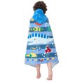 thumbnail image 4 of Bavilk Kids Hooded Bath Beach Towel Girls Boys Swim Pool Cover Up Super Absorbent Cute Cartoon Animal Full Vitality, 4 of 7